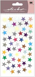 Trendy Stars,, 4" x 7" scrapbook stickers (Sticko)<br><font color=red>25% off</font>