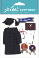 Graduation, 3D scrapbook stickers (Jolee's Boutique)<br><font color=red>33% off</font>