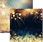 Happy Birthday Collection, Birthday Fireworks, double-sided, scrapbook paper (Reminisce)<br><font color=red>25% off</font>