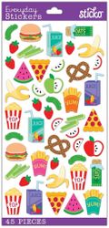 Snack Time, food, 4x7" scrapbook stickers (Sticko)<br><font color=red>25% off</font> 