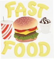 Fast Food, scrapbook stickers (Jolee's Boutique)