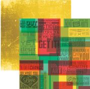 Seize the Day Collection, Achieve, double-sided, scrapbook paper (Reminisce)<br><font color=red>25% off</font>