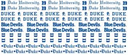 Duke University (Blue Devils), 12" Border Stickers, scrapbook (Sports Solution) 