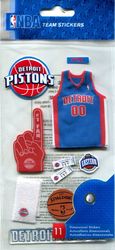Detroit Pistons, National Basketball Association, Jolee's Boutique NBA scrapbook stickers (EK Success)<br><font color=red>20% off</font>