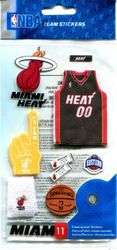 Miami Heat, National Basketball Association, Jolee's Boutique NBA scrapbook stickers (EK Success)<br><font color=red>20% off</font>