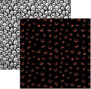 The Silver Scream Collection, Scream O'Lantern, Halloween, double-sided, scrapbook paper (Reminisce)<br><font color=red>25% off</font>