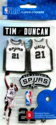 Tim Duncan, National Basketball Association, Jolee's Boutique NBA player scrapbook stickers (EK Success)<br><font color=red>20% off</font>