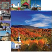 Vermont, New England Collection, Stowe, double-sided, scrapbook paper (Reminisce)<br><font color=red>25% off</font>