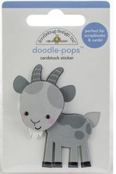 Doodle Pops, Billy Goat, 3-D scrapbook sticker (Doodlebug Designs)