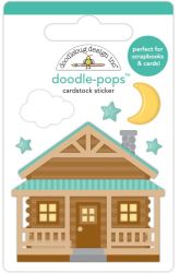 Doodle Pops, Cabin Fever, 3-D scrapbook sticker (Doodlebug Designs)