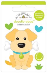 Doodle Pops, Good Boy, dog, 3-D scrapbook stickers (Doodlebug Designs)