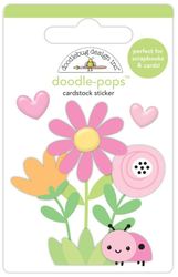 Doodle Pops, Ladybug Garden, 3-D scrapbook sticker (Doodlebug Designs)