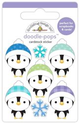 Doodle Pops, Penguin Pals, 3-D scrapbook sticker (Doodlebug Designs)