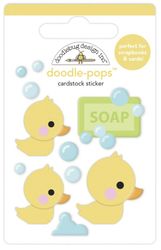 Doodle Pops, Rubber Ducky, 3-D scrapbook sticker (Doodlebug Designs)