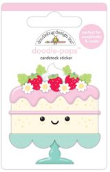 Doodle Pops, Strawberry Shortcake, 3-D scrapbook sticker (Doodlebug Designs)