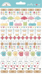 Happy Healing, 3D puffy scrapbook stickers Jolee's Boutique DB8019