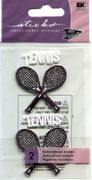 Pep Rally, Embroidered Activity Emblem, Tennis (Jolee's Boutique)<br><font color=red>40% off</font>  