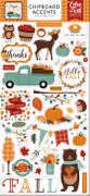 Happy Fall Chipboard Die-Cuts, Accents, 6"x13" scrapbook (Echo Park)