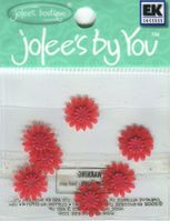 Mum, Red flowers, 8/pk, scrapbook embellishments (Jolee's By You) <br><font color=red>33% off</font>