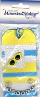Stitched Tag, Summer, scrapbook embellishments (Memories in the Making)<br><font color=red>25% off</font> 