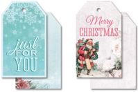 Tags W/String, Silver Bells,  12/package, 2"x3.25" (Kaisercraft)<br><font color=red>50% off</font>