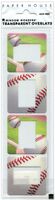 Window Wonders - Baseball, Transparent Overlay, scrapbook embellishment (Paper House)