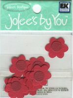 Posy, Red flowers, 10/pk, scrapbook embellishments (Jolee's By You) <br><font color=red>33% off</font>