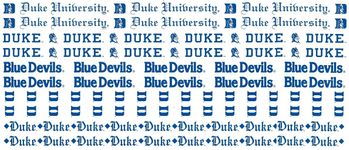 Duke University (Blue Devils), 12" Border Stickers, scrapbook (Sports Solution)
