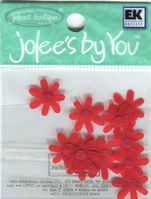 Shasta, Red flowers, 12/pk, scrapbook embellishments (Jolee's By You) <br><font color=red>33% off</font>