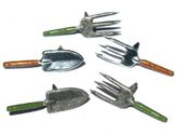 Garden Tools, scrapbook brads, 12/pk (Eyelet Outlet)