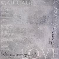 Wedding Canvas, scrapbook paper (Karen Foster Design)