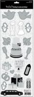 Bella! Wedding Cardstock Stickers, Wedding Day Cake, 20/pk (Ruby Rock-It)<br><font color=red>50% off</font>