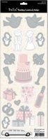 Bella! Wedding Cardstock Stickers, Pink & Silver, 20/pk (Ruby Rock-It)<br><font color=red>50% off</font>