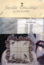 Atlantic Seabirds, cross stitch kit, pillow front (Needle Crossings)<br><font color=red>58% off</font>