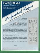 Perforated Paper, green, cross stitch (Craft World)<br><font color=red>50% off</font>