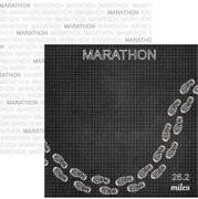 Marathon Addict, running double-sided scrapbook paper (Scrapbook Customs)