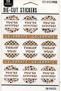 Celebrate, Die Cut stickers, 26 pieces (Studio112)