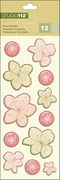 Floral Pillow Scrapbook Stickers, 12/pk, Studio 112 (EK Success)