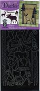 Great Ourdoors Dazzles Stickers, animals, 4" x 9" (Hot off the Press)