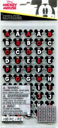 Mickey Ears Alphabet, scrapbook stickers (Disney)