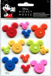 Mickey Icon Adhesive Buttons, scrapbook stickers (Disney)