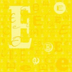 Monogram Letter E, scrapbook paper (It Takes Two)<br><font color=red>25% off</font>