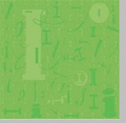Monogram Letter I, scrapbook paper (It Takes Two)<br><font color=red>25% off</font>