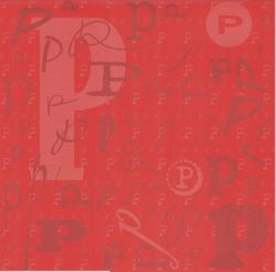 Monogram Letter P, scrapbook paper (It Takes Two)<br><font color=red>25% off</font>