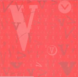 Monogram Letter V, scrapbook paper (It Takes Two)<br><font color=red>25% off</font>