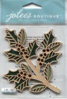 Laser-Cut Wood, Holly, 3-D Scrapbook Stickers (Jolee's Boutique)<br><font color=red>50% off</font>