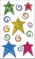 Stars, Epoxy Stickers, 3-D LE GRANDE scrapbook stickers (Jolee's Boutique)<br><font color=red>50% off</font>