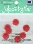 Mum, Red flowers, 8/pk, scrapbook embellishments (Jolee's By You) <br><font color=red>33% off</font>