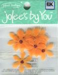 Passionflower, Orange flowers, 10/pk, scrapbook embellishments (Jolee's By You) <br><font color=red>33% off</font>