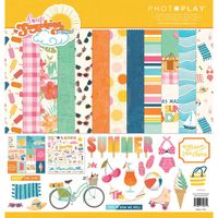 Sweet Sunshine, summer, Collection Pack, 12 paper, 1 sticker sheet, 12"x12", (PhotoPlay)